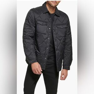 Calvin Klein quilted shirt jacket